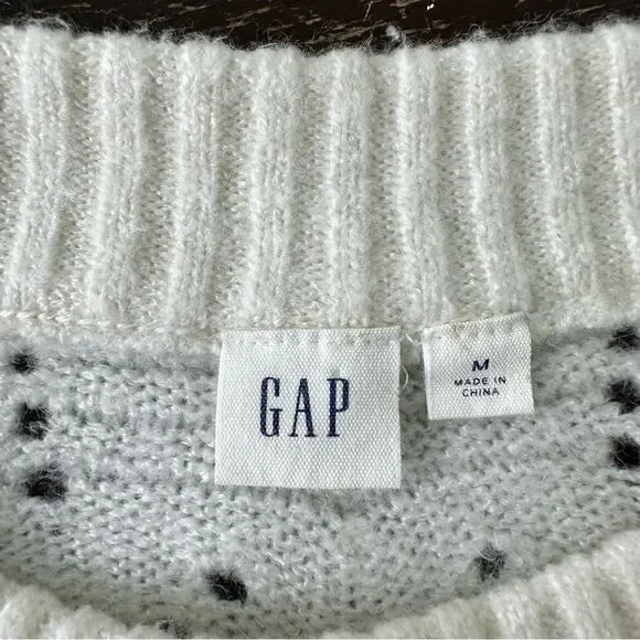 GAP Chunky Knit Pattern Sweater medium - Picture 6 of 9